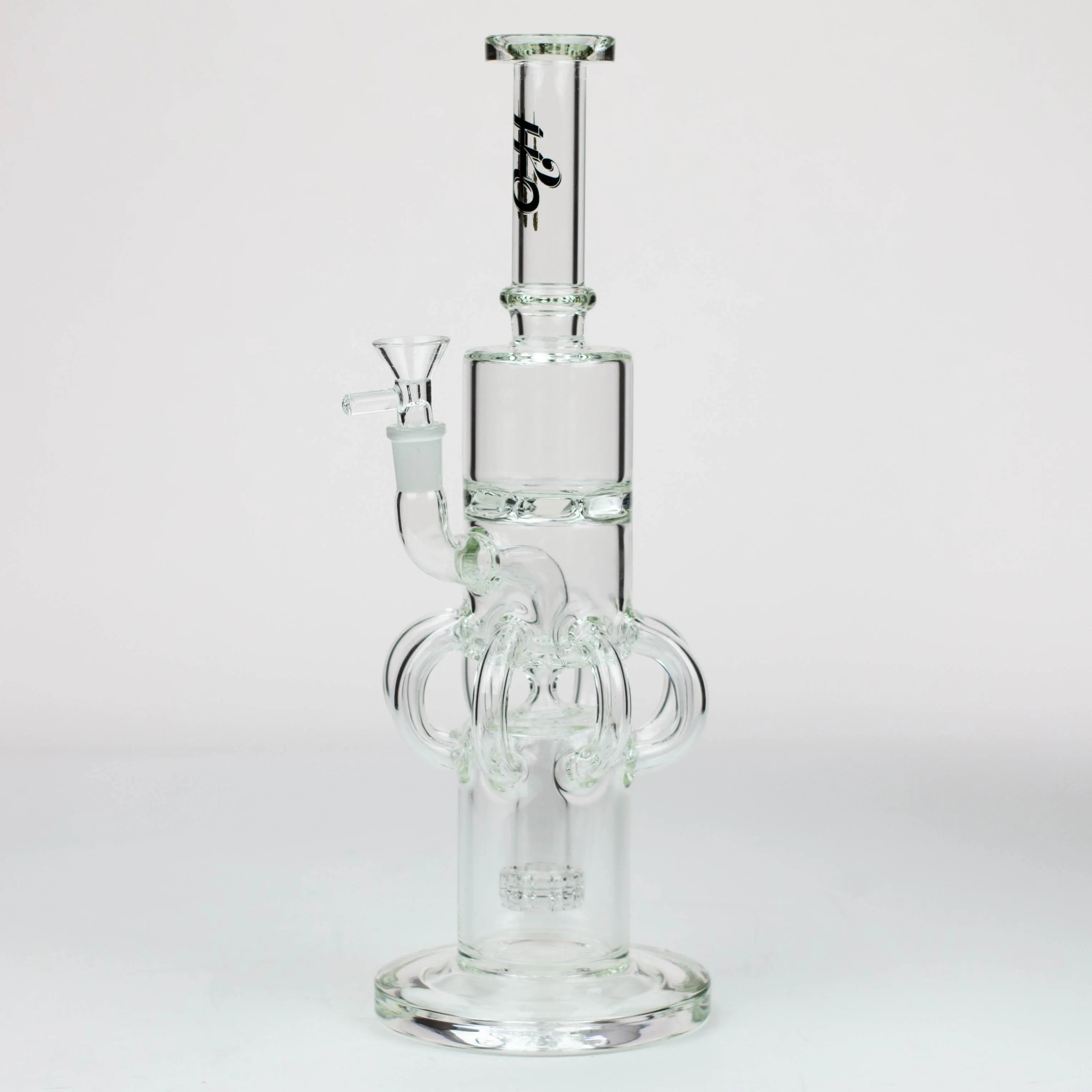 15" H2O Cyclon Diffuser Glass Water Recycler Bong