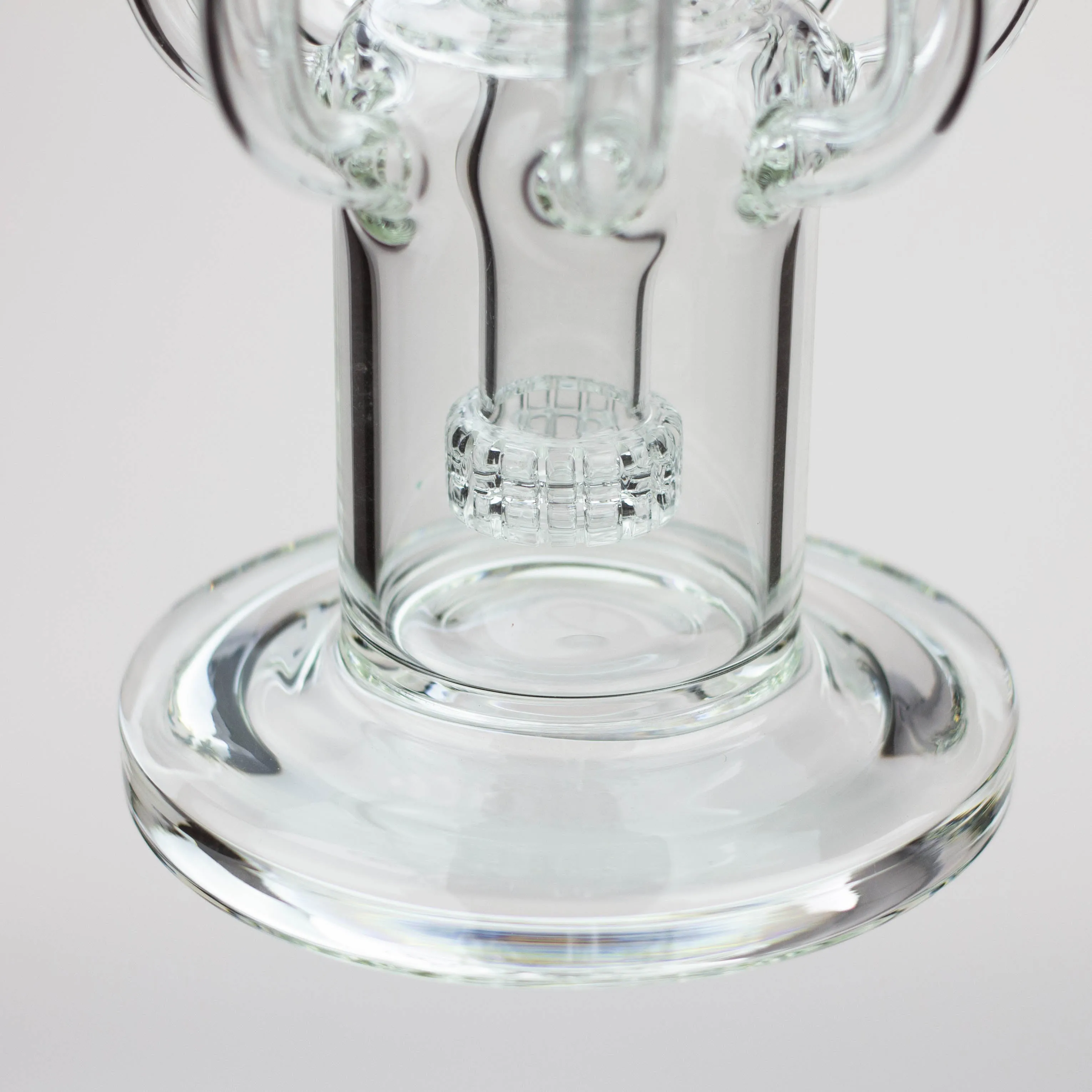 15" H2O Cyclon Diffuser Glass Water Recycler Bong