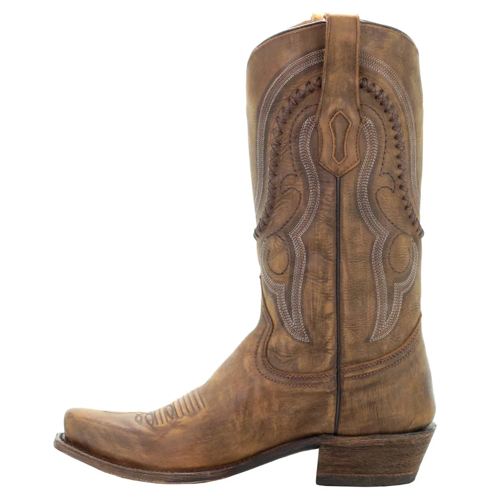 A3479 Embroidery Snip Toe Cowboy Boots