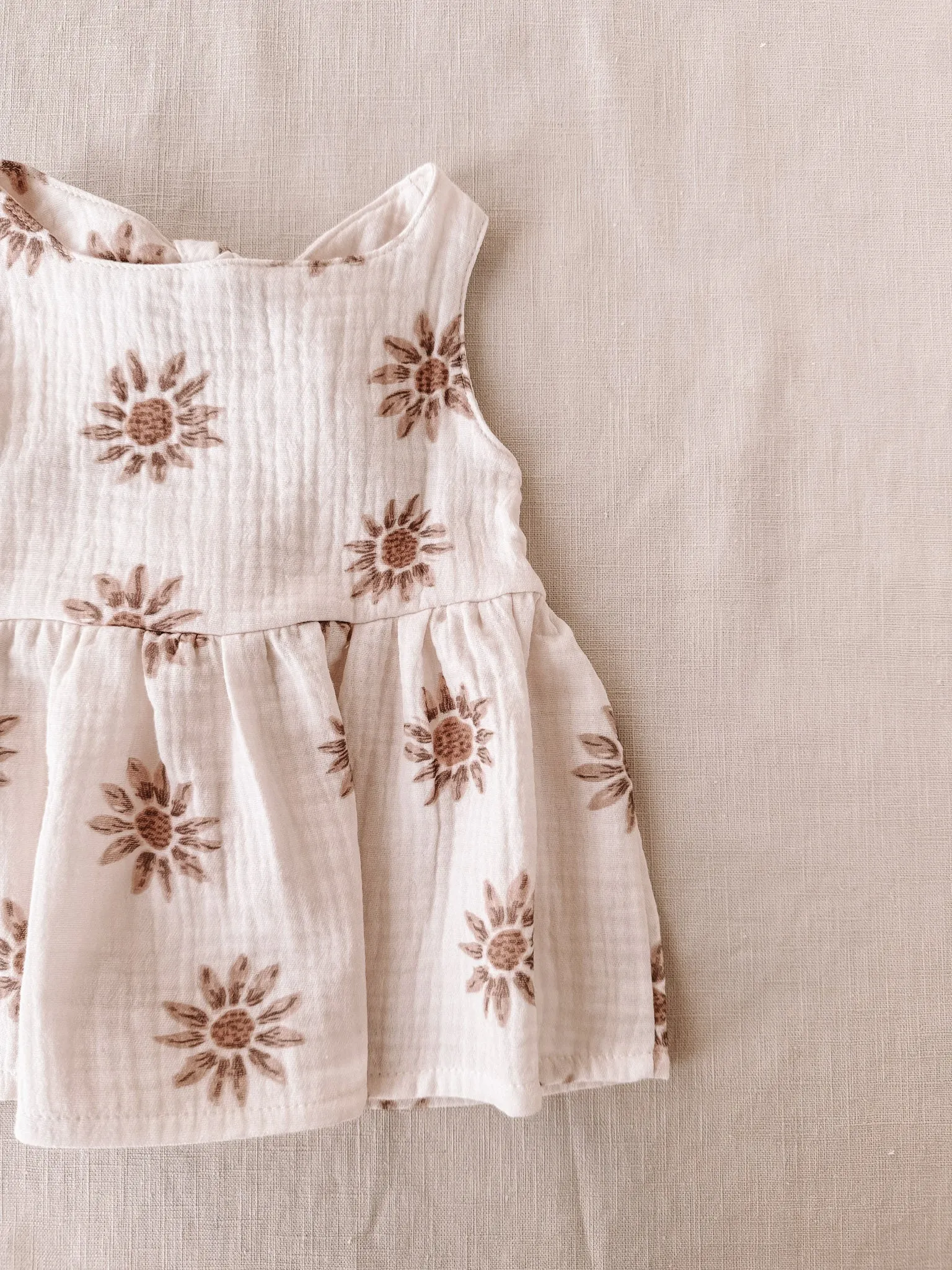 Arabella baby dress / sunflowers