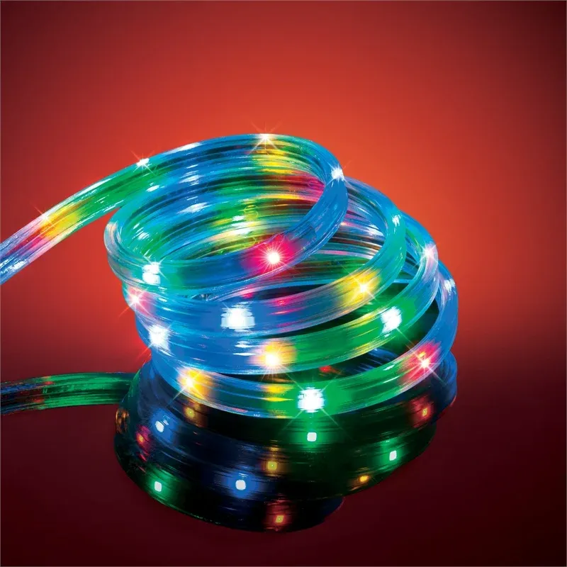 Arlec 50m Rope LED Light/8 Functions/Memory Hold/Indoor/Outdoor Multi Color Reel