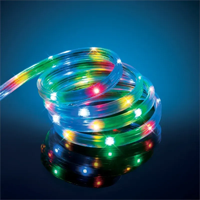 Arlec 50m Rope LED Light/8 Functions/Memory Hold/Indoor/Outdoor Multi Color Reel