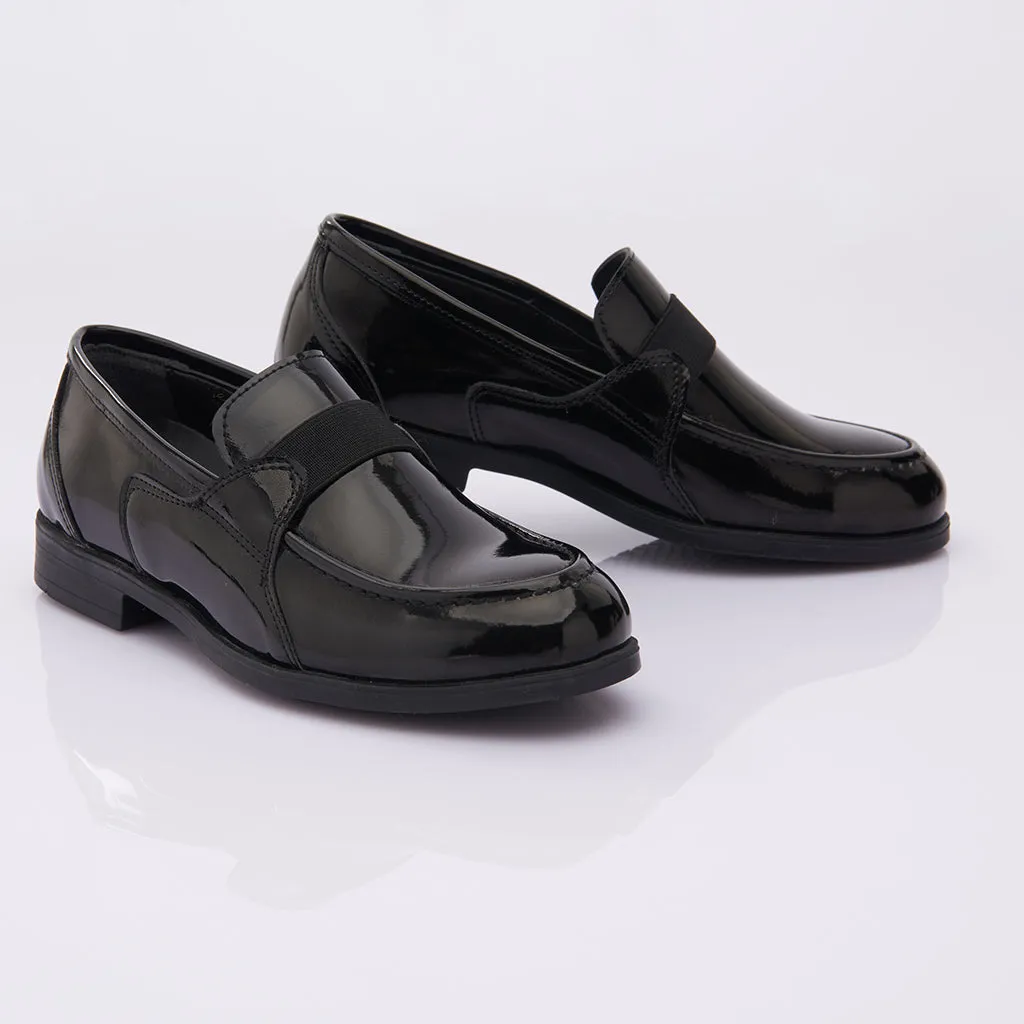 Black Patent Leather Loafers