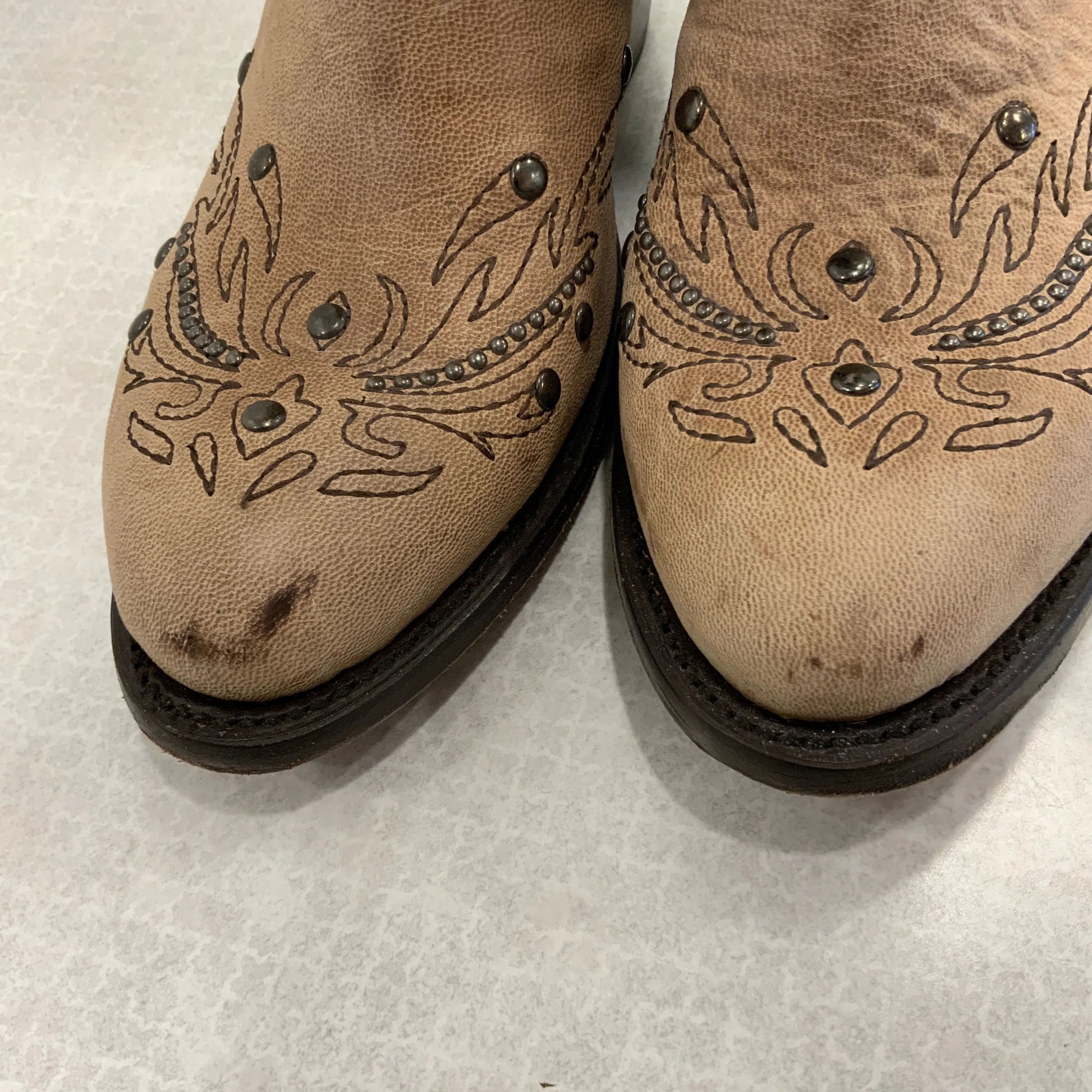 Boots Knee Heels By Black Star In Brown, Size: 8.5