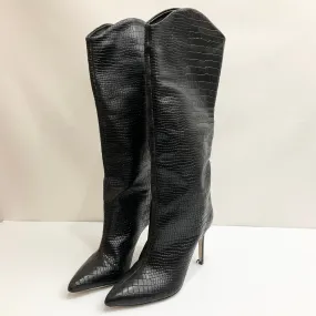 Boots Knee Heels By Cma In Black, Size: 8.5