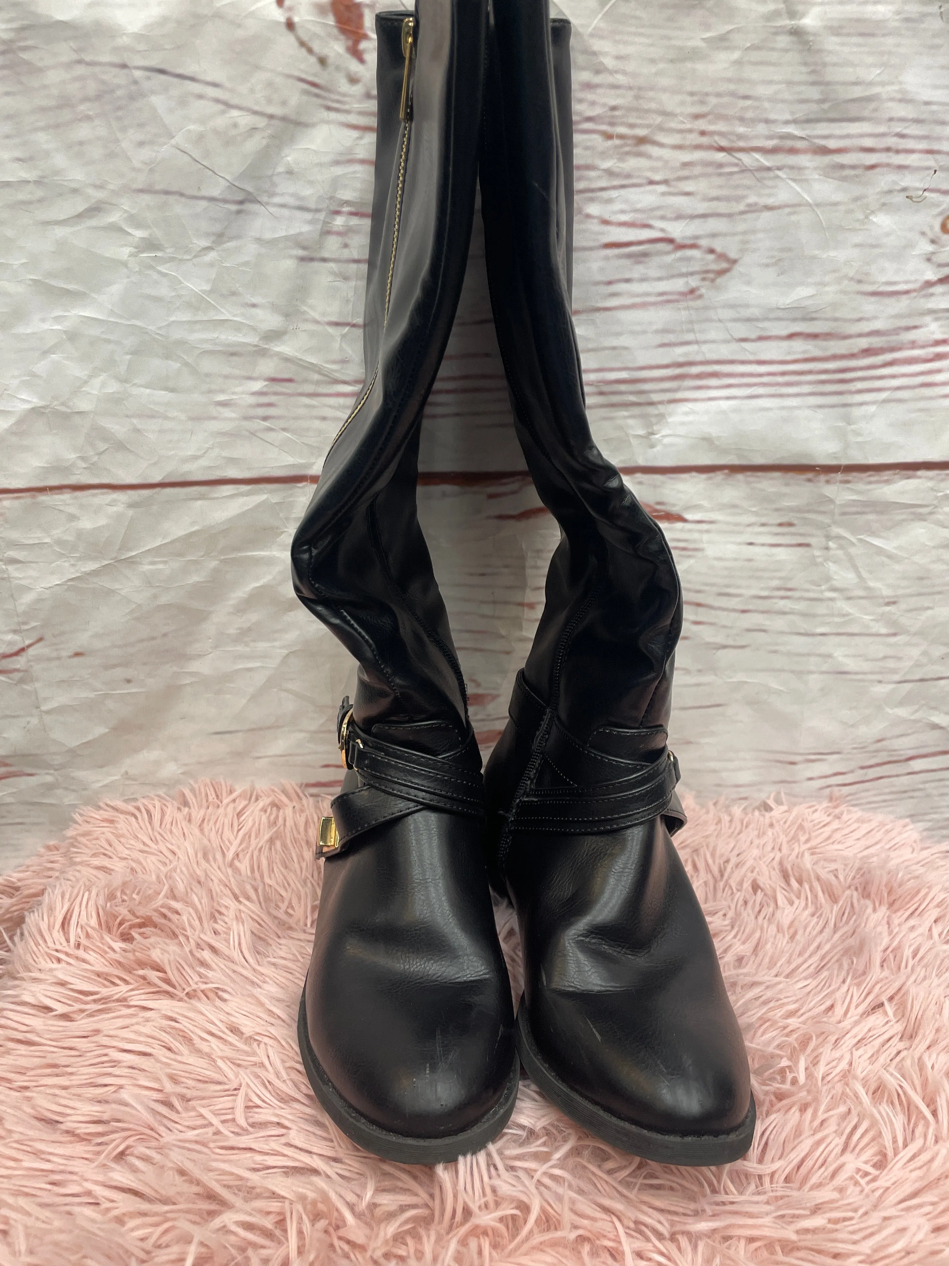 Boots Knee Heels By Just Fab  Size: 6.5