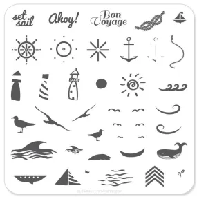 By the Sea (CjS-6) - CJS Small Stamping Plate