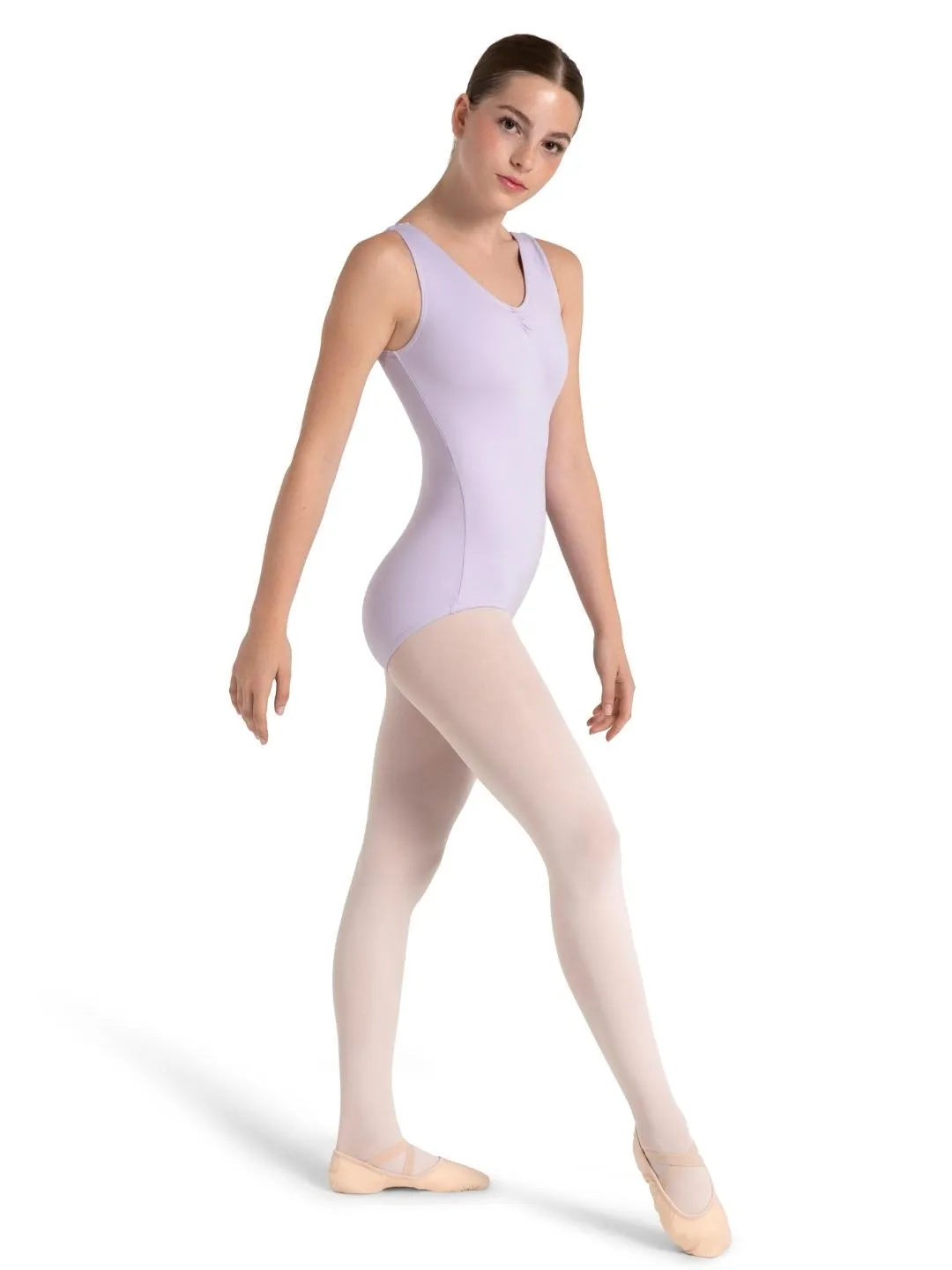 Capezio Pinch Front Faith Style V-Neck Leotard Child SE1008C