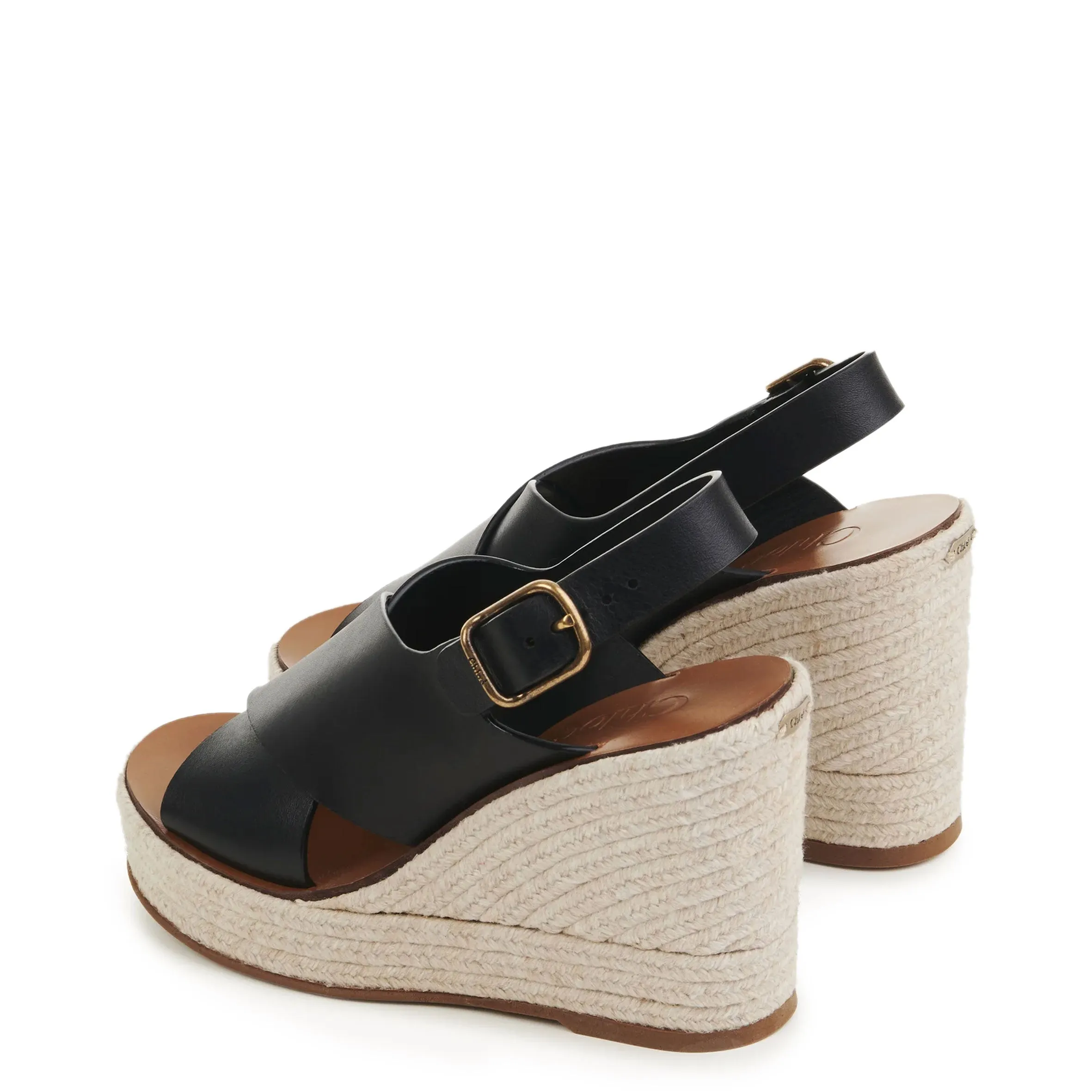 Chloe Pary Espadrille Wedge, Black