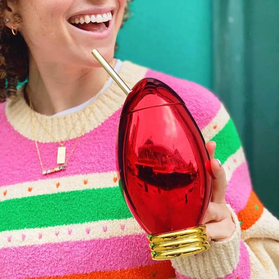 Christmas Light Bulb Drink Cup