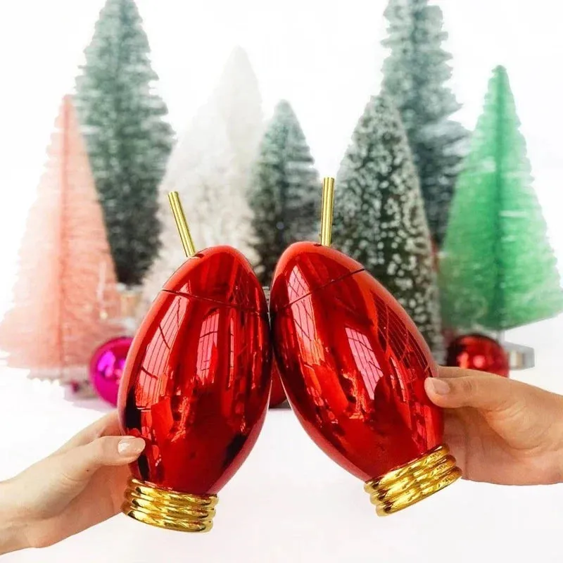 Christmas Light Bulb Drink Cup