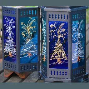 Christmas Trees Candle Lantern