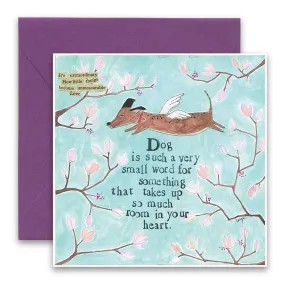 CURLY GIRL DESIGNS - DOG IS A SMALL WORD CARD