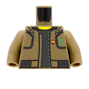 Cyberpunk Jacket - Custom Design Minifigure Torso
