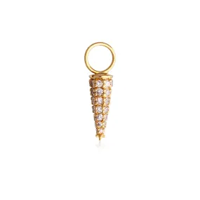 Diamond Spike Hoop Pendant