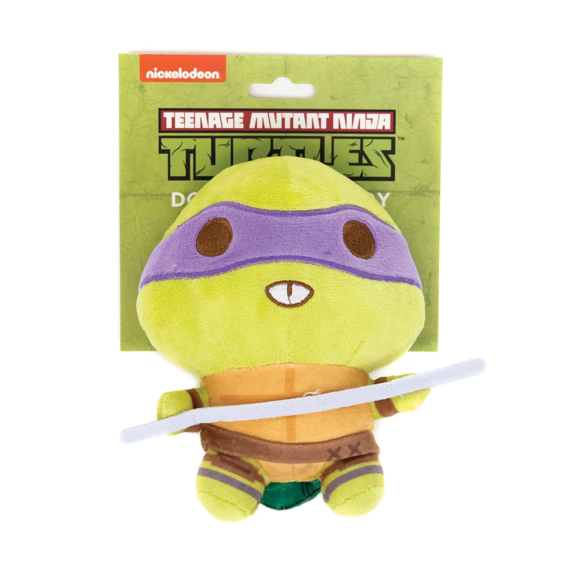 Dog Toy Squeaker Plush - Teenage Mutant Ninja Turtles Donatello Full Body Staff Pose Purple by Buckle-Down