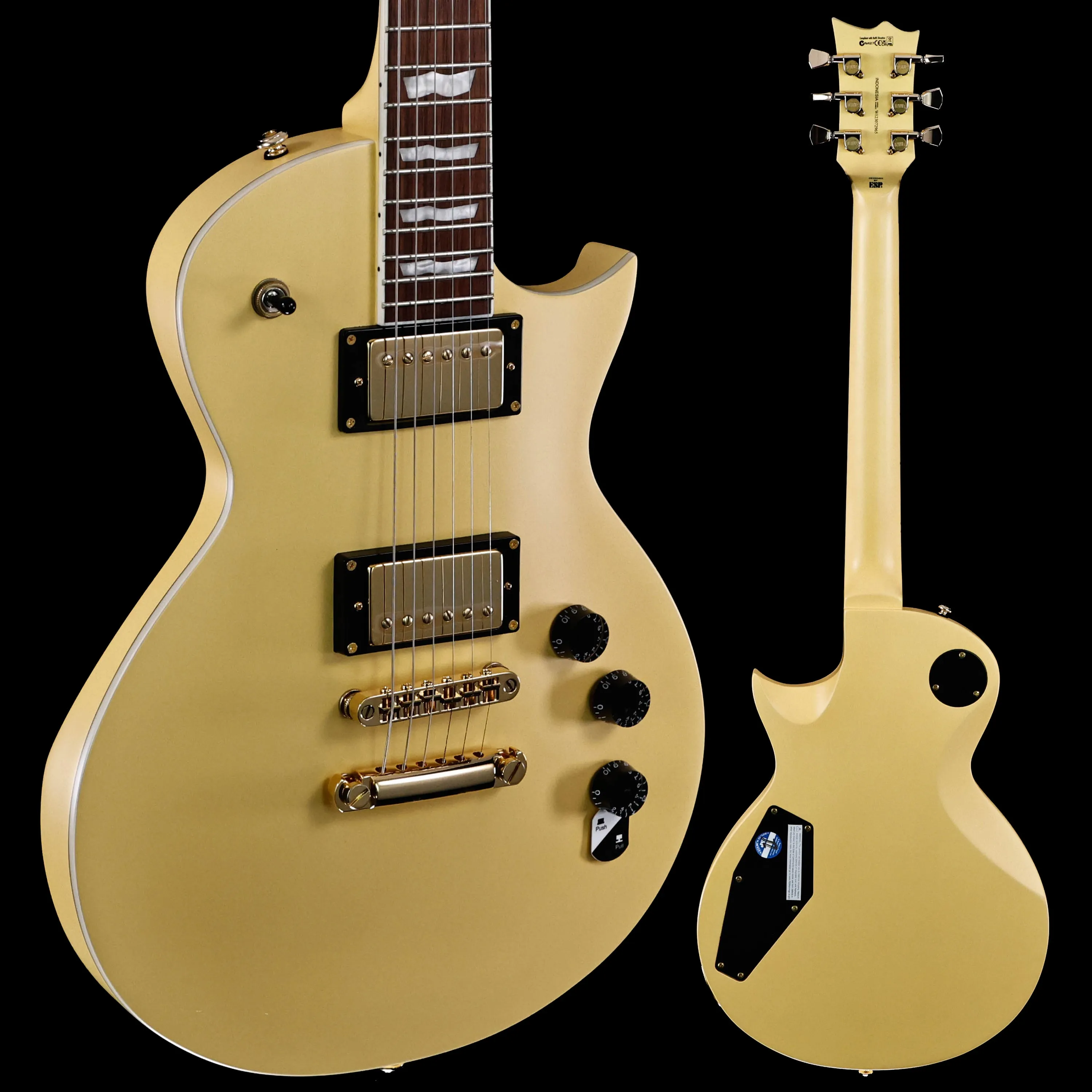 ESP LTD Eclipse EC-256 Electric, Vintage Gold Satin 7lbs 13.6oz