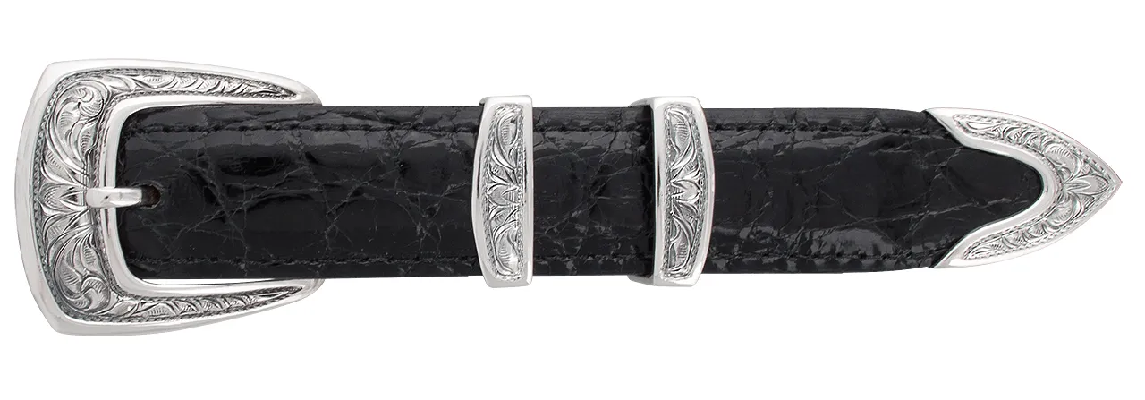 Greg Jensen Billow Engraved 1" Buckle Set
