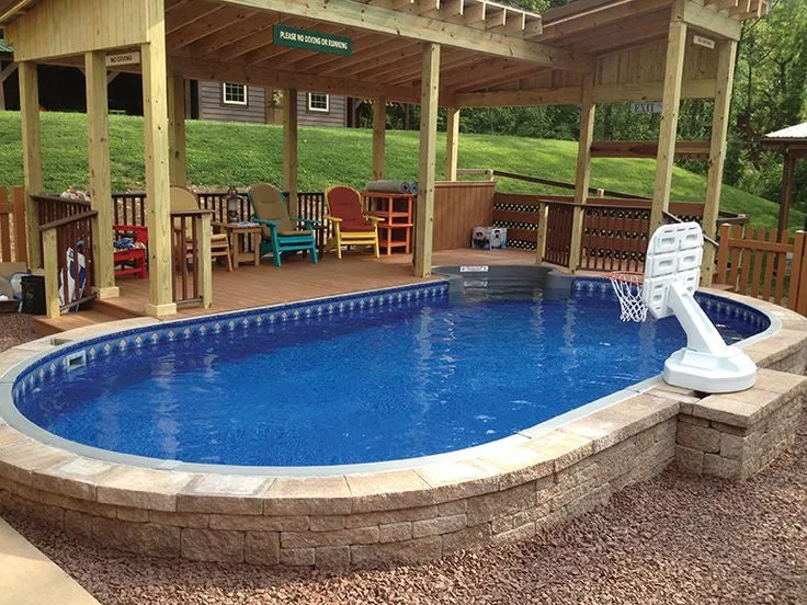 INGROUND OVAL POOL