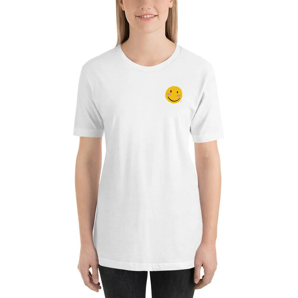 Laugh. Dance. Smile Tee- White