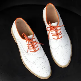 Men's Genuine Leather Pointed Toe Lace-Up Breathable Casual Shoes