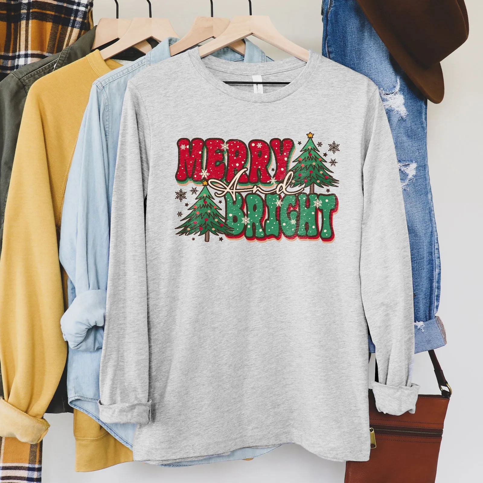 Merry And Bright Bold Long Sleeve