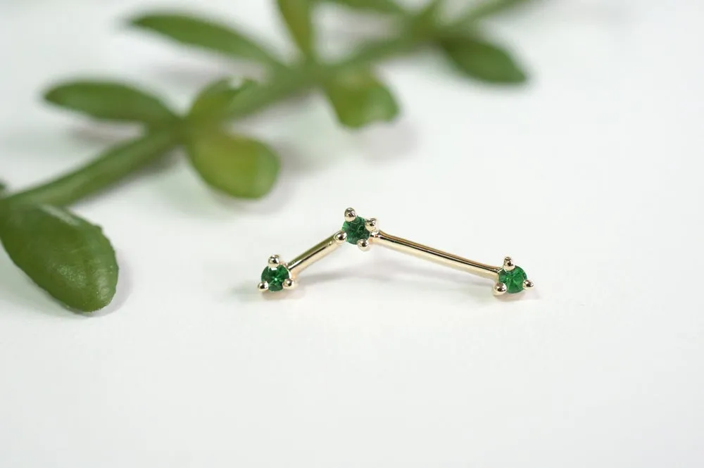 MODERN MOOD ASTERA 3 FACETED GEMSTONE