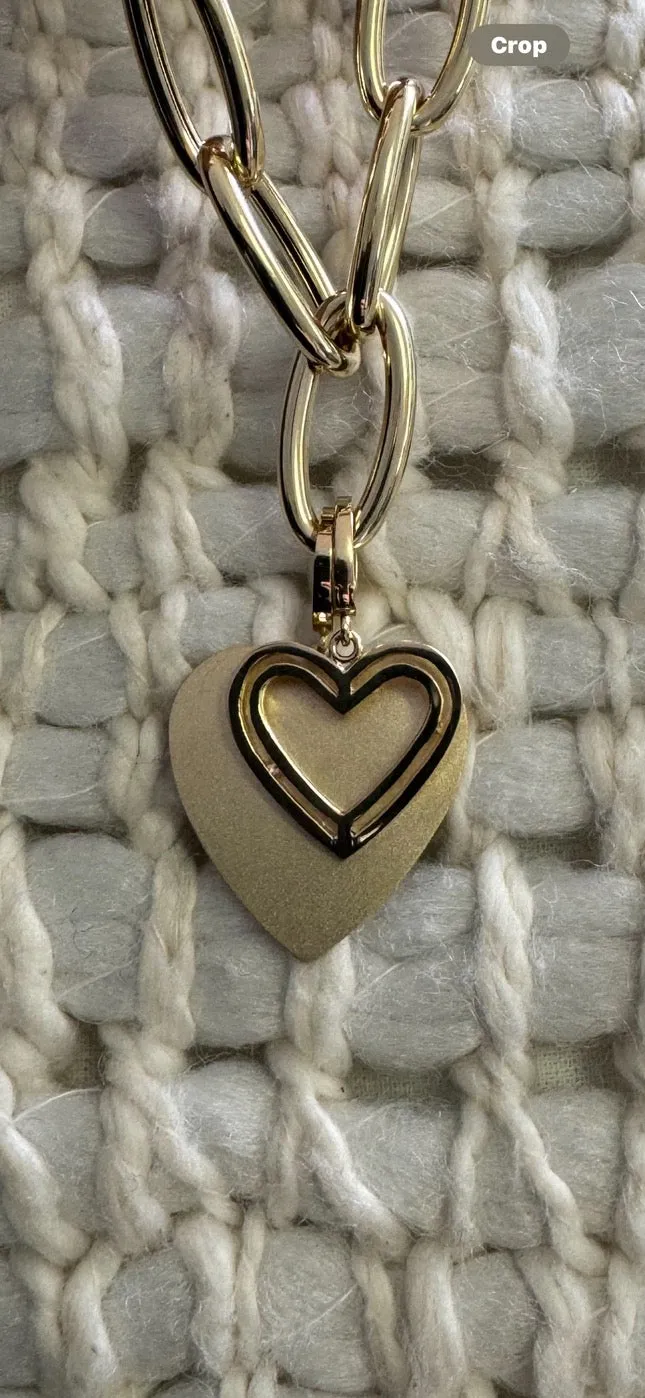 Outline Heart Charm