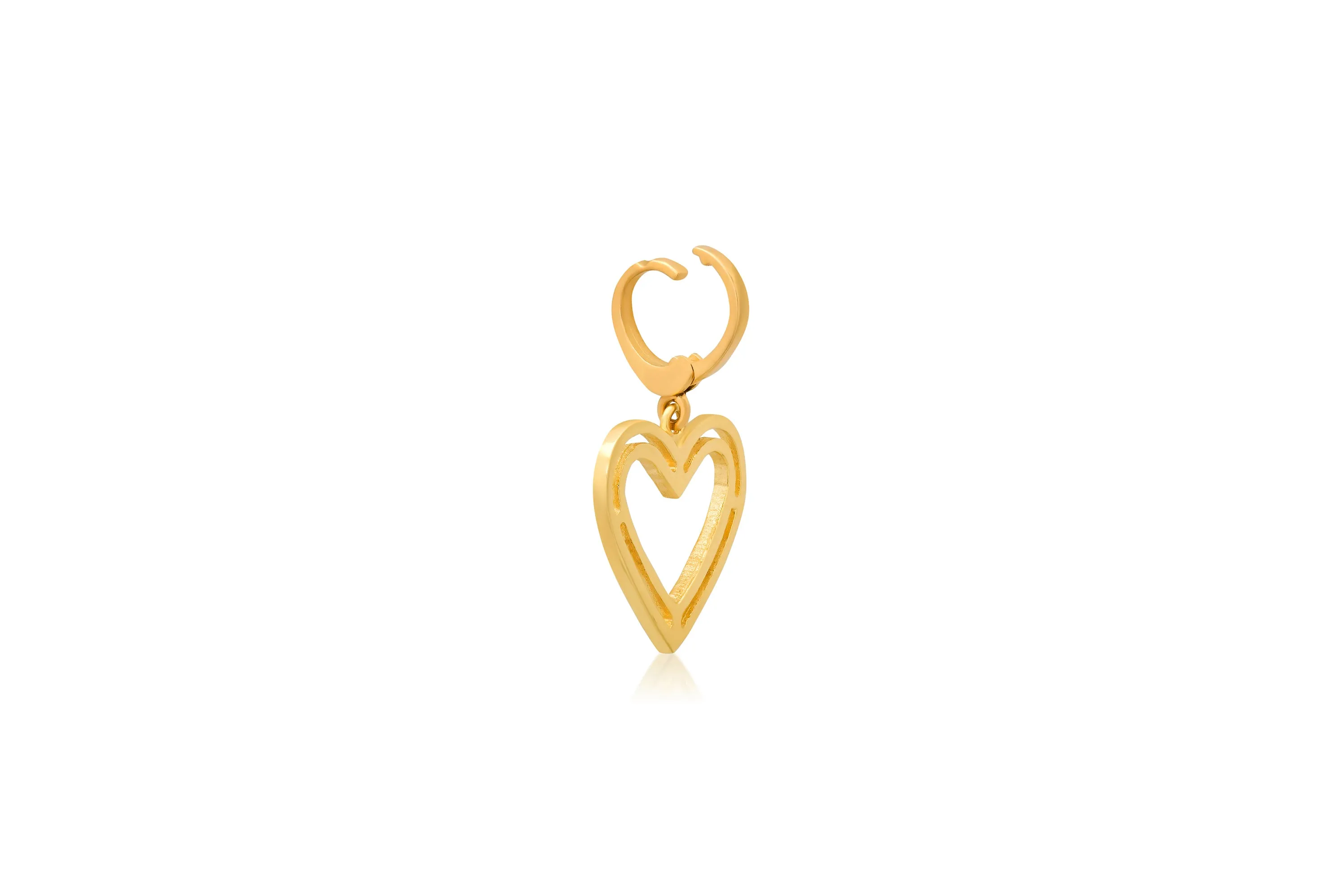 Outline Heart Charm