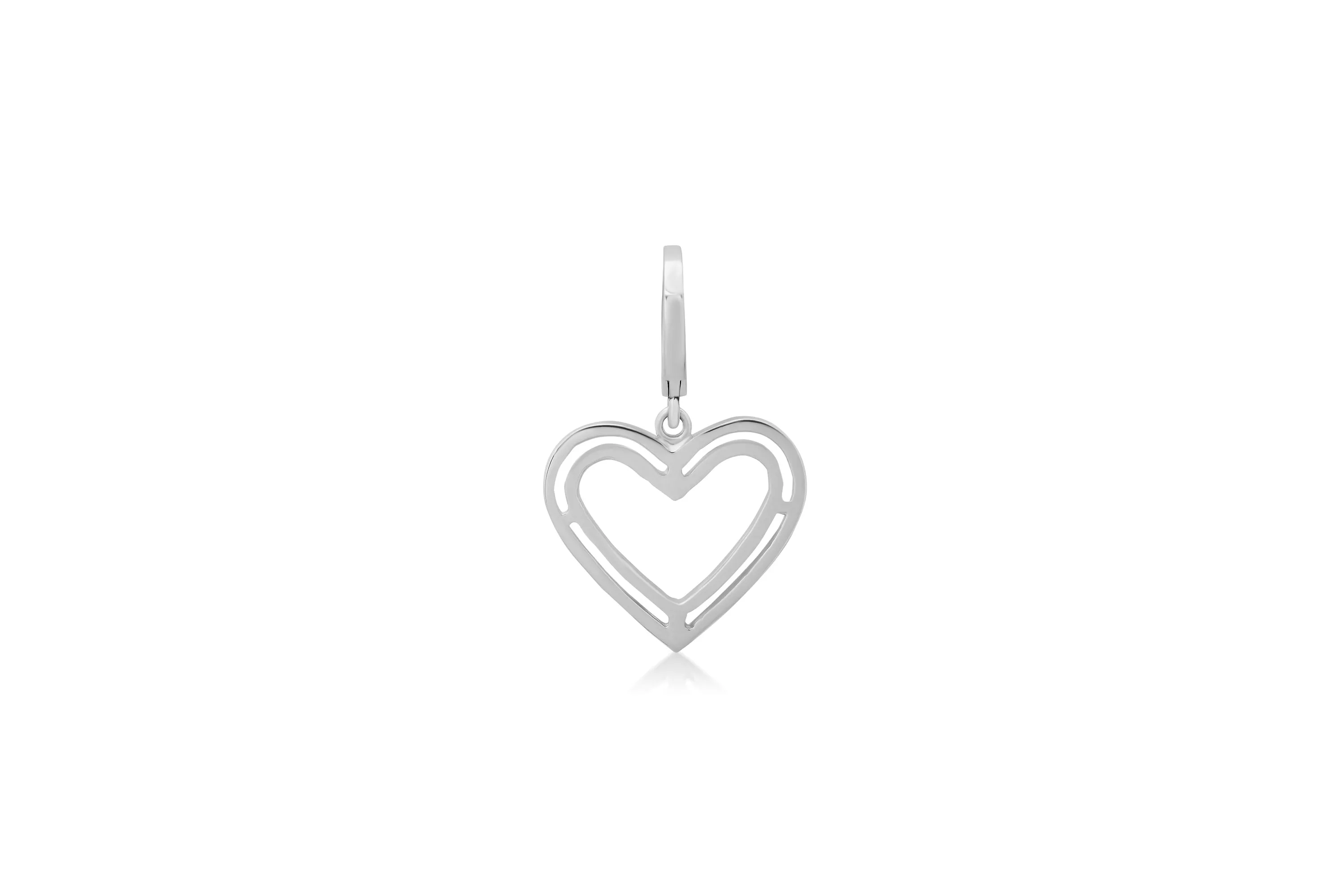 Outline Heart Charm