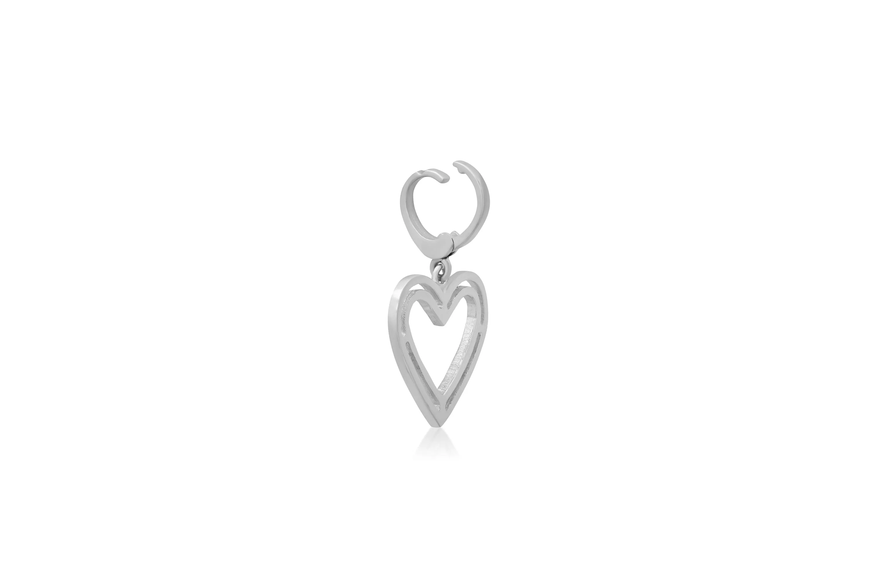 Outline Heart Charm