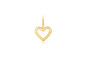 Outline Heart Charm