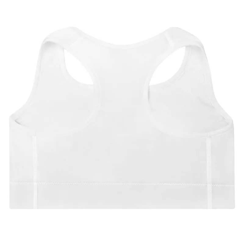 Padded Sports Bra By Bodybuilding Champ Fabiana Souza - White Color