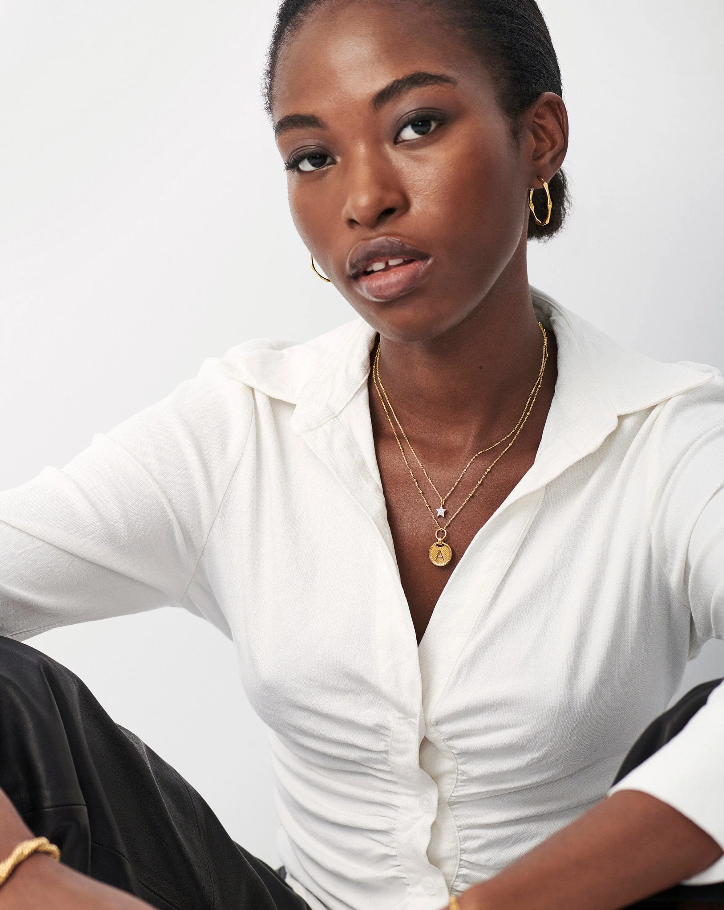 Pave Star Charm Necklace | 18ct Gold Plated Vermeil/Cubic Zirconia