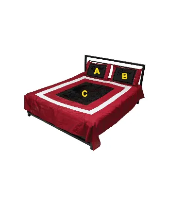 Personalized bed sheet with pillow cover