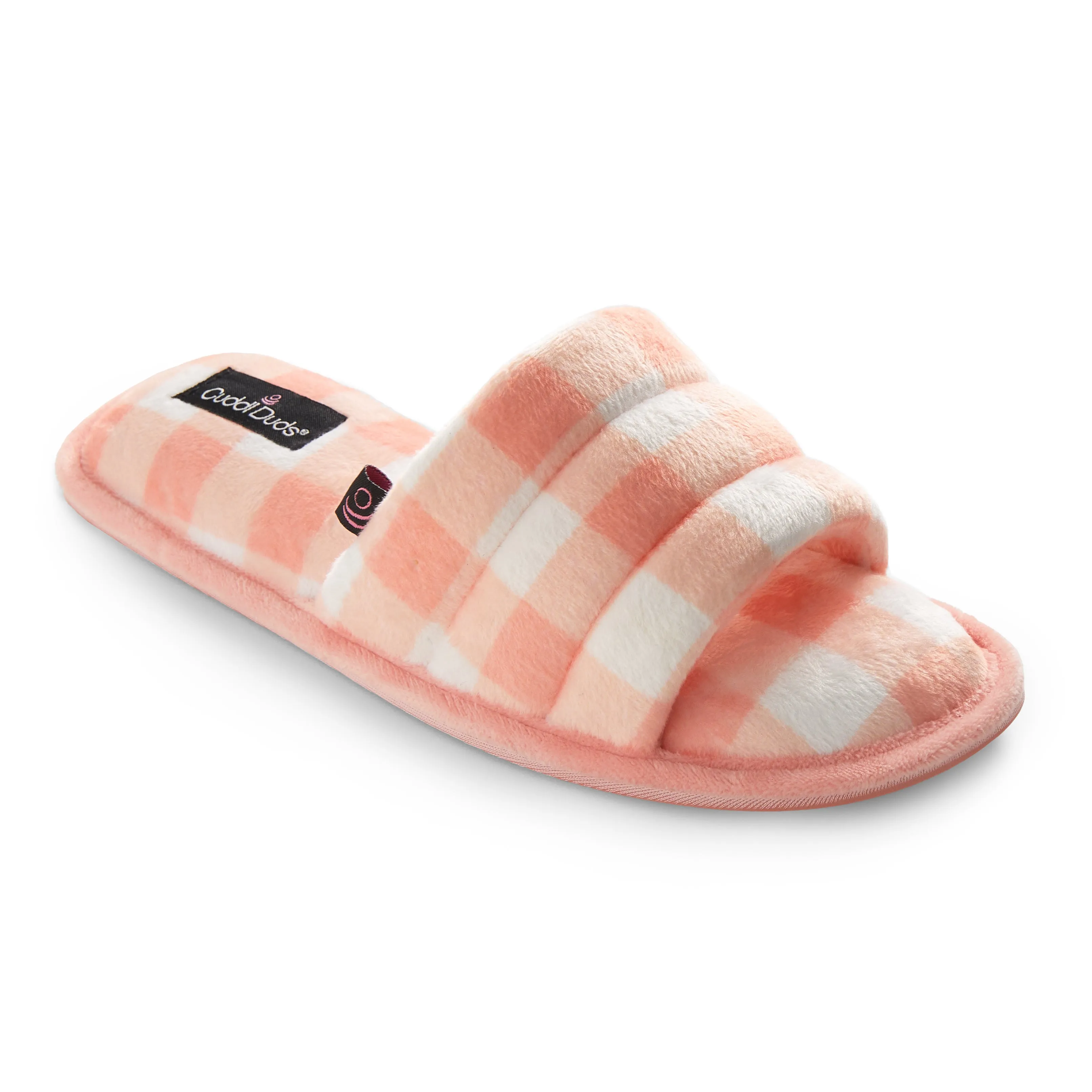 Puffy Velour Slide Slipper