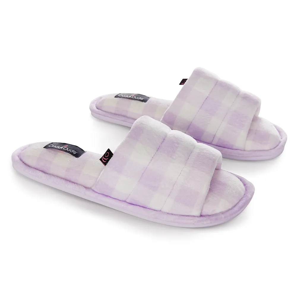 Puffy Velour Slide Slipper