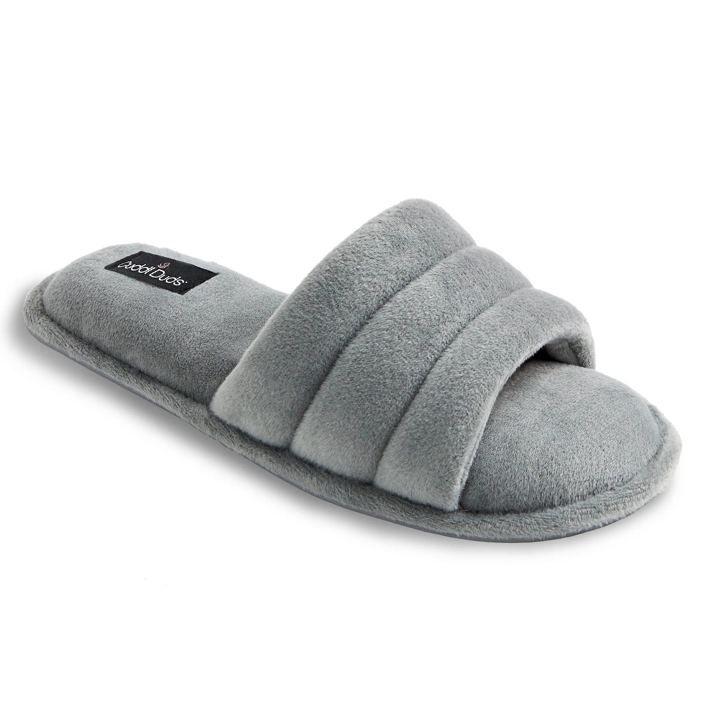 Puffy Velour Slide Slipper