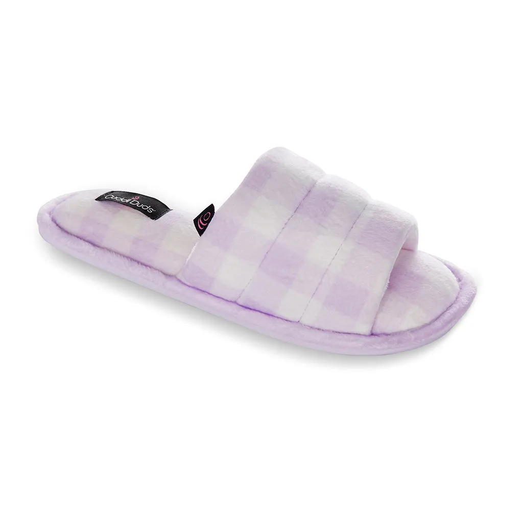 Puffy Velour Slide Slipper