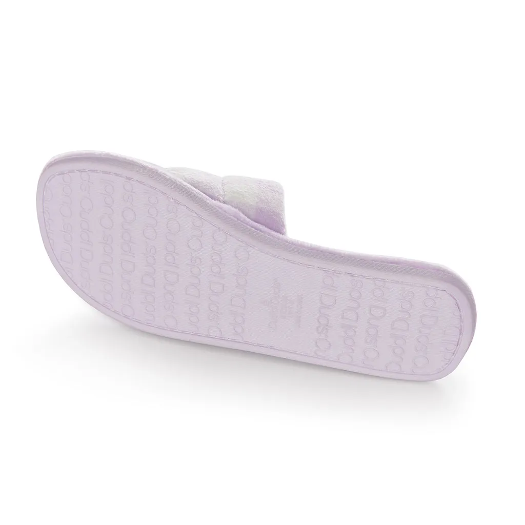 Puffy Velour Slide Slipper