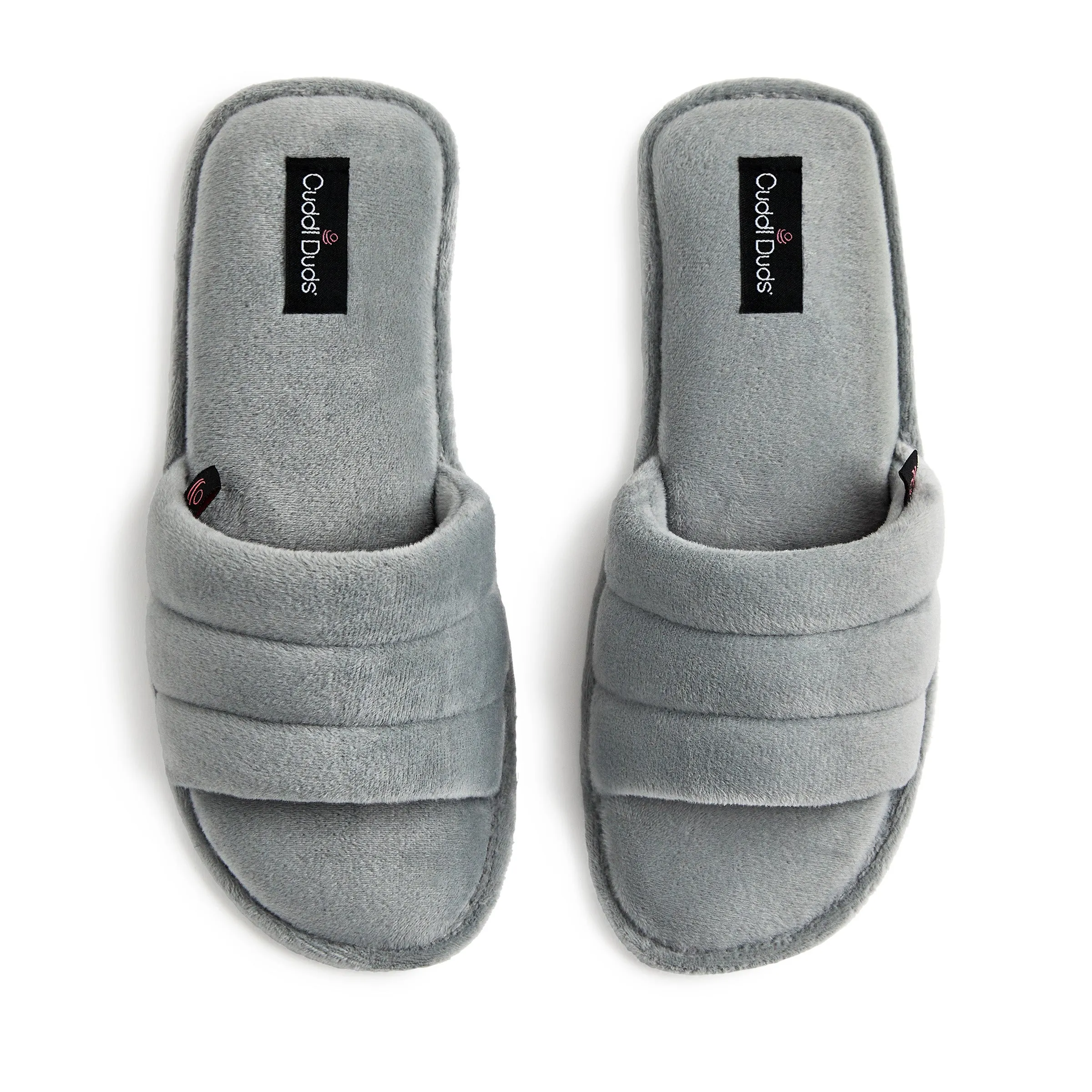 Puffy Velour Slide Slipper