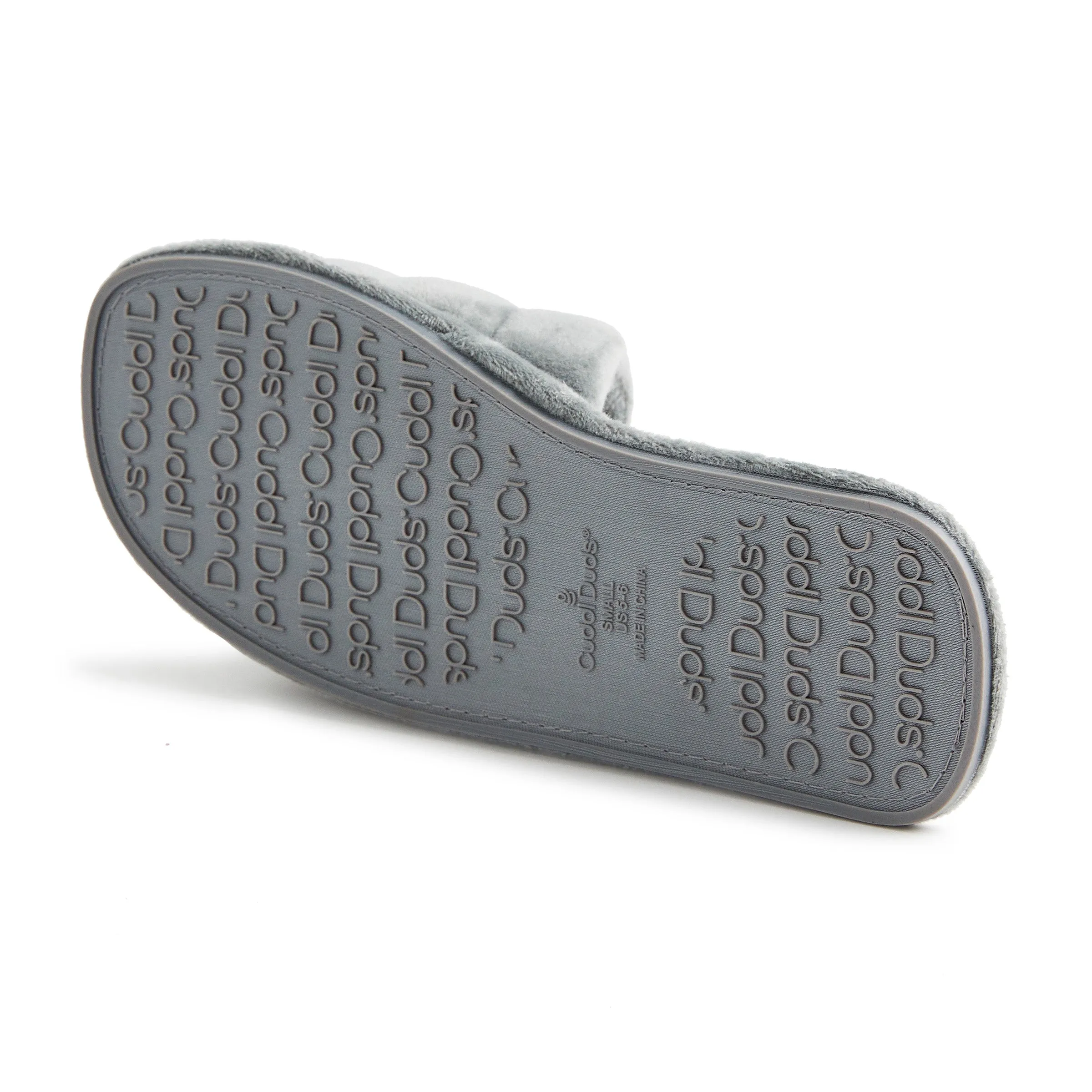 Puffy Velour Slide Slipper