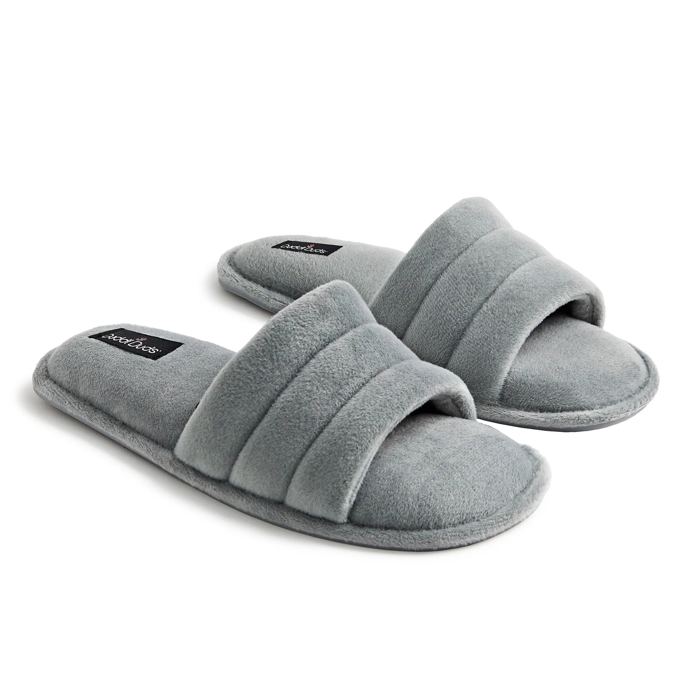Puffy Velour Slide Slipper