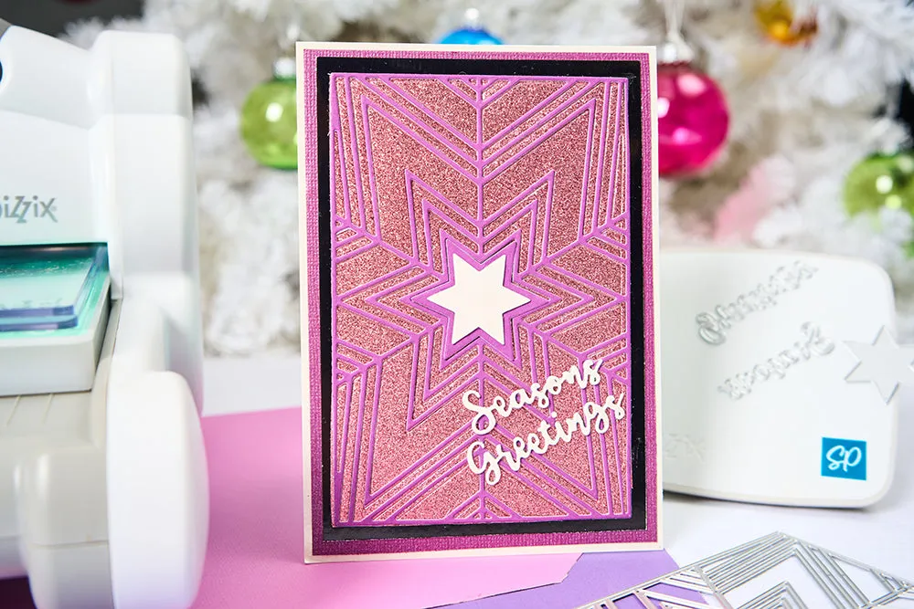 Sizzix Thinlits Die Set 5PK - Cosmopolitan Christmas, Star Bright by Stacey Park