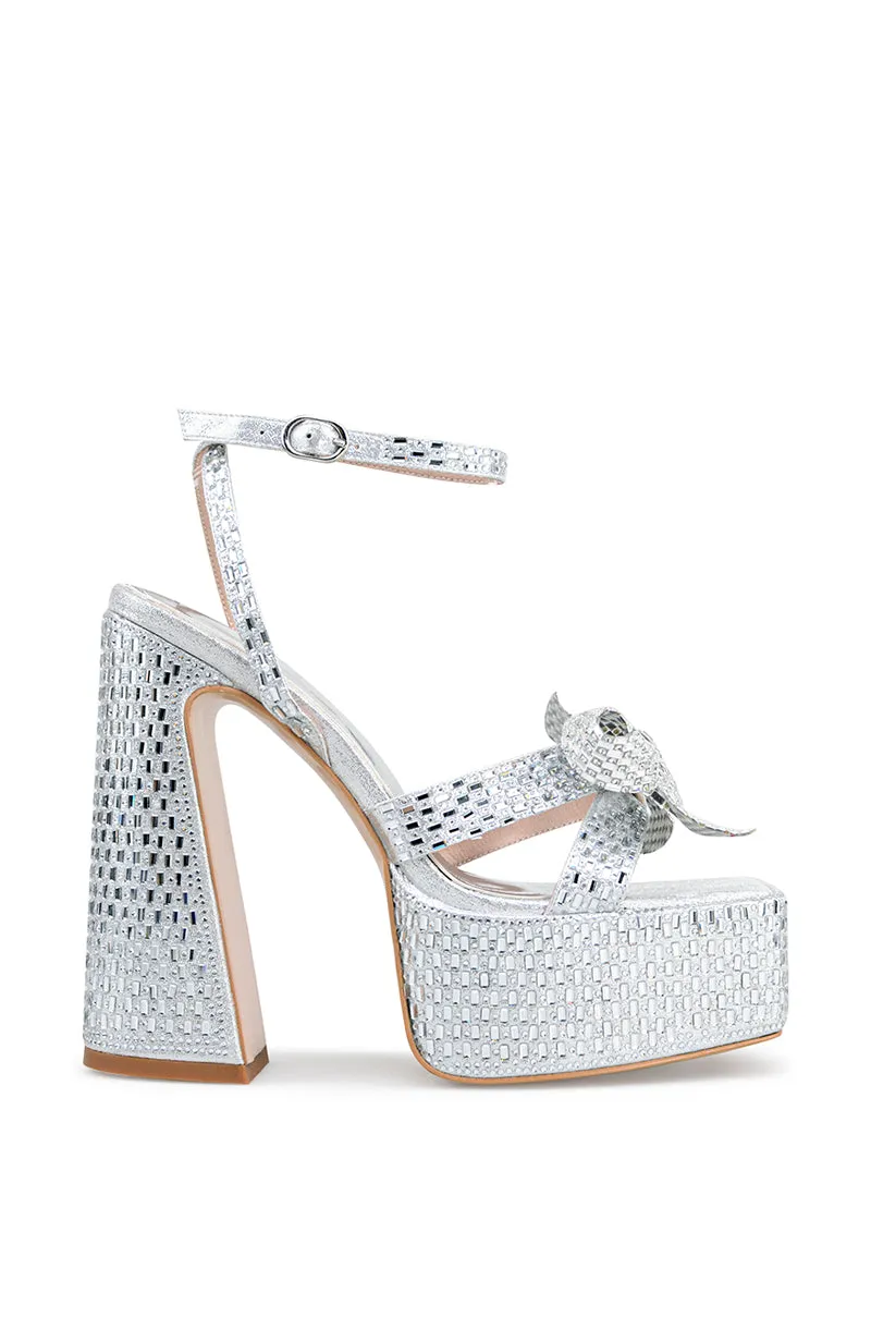 Stella Silver Platform Heel