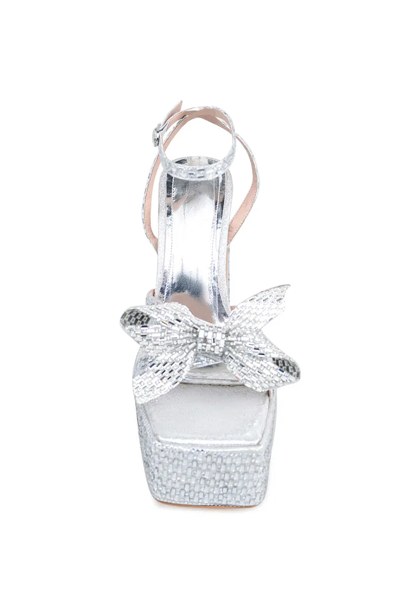Stella Silver Platform Heel