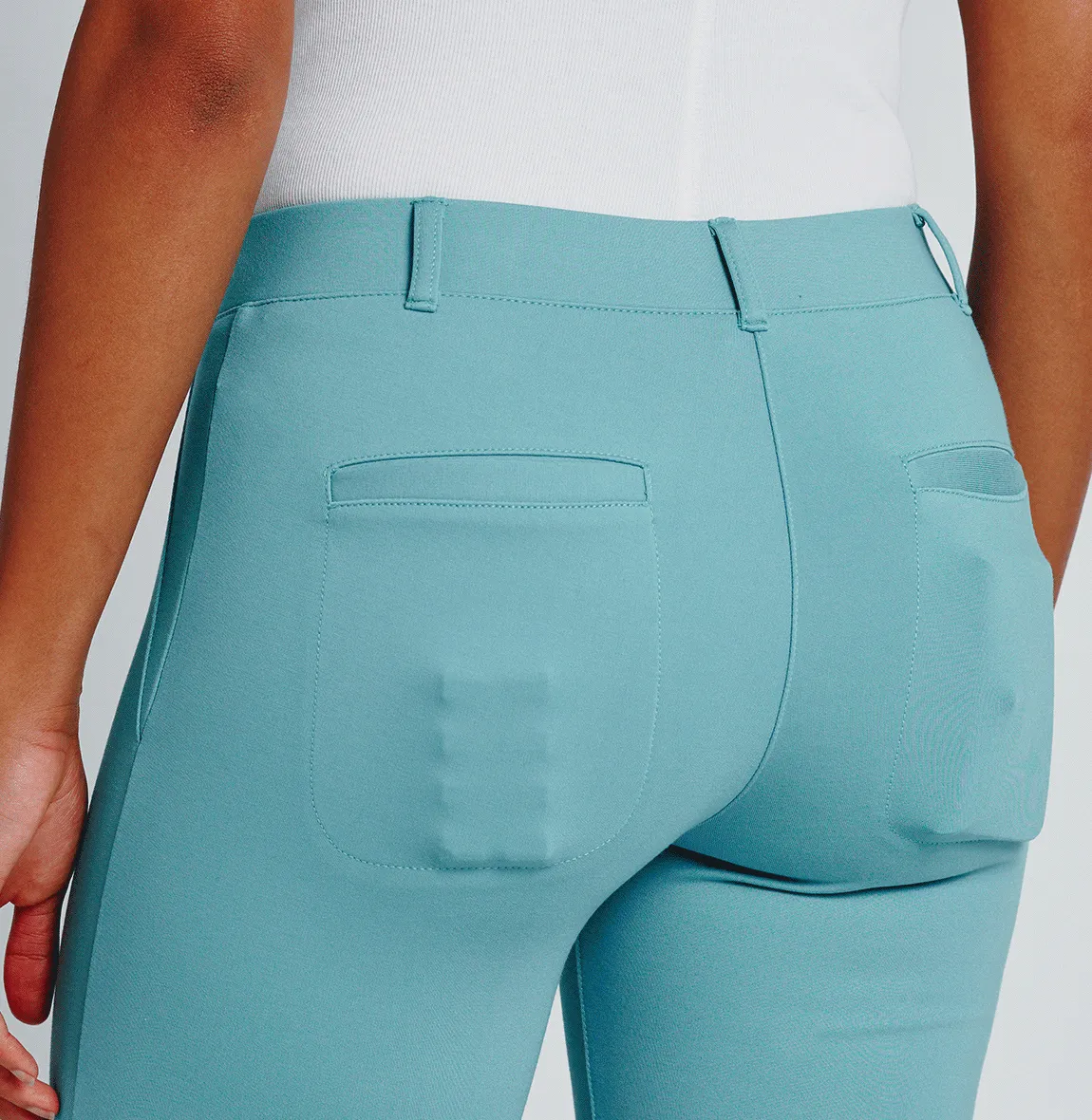 Straight-Leg | Two-Pocket Dress Pant Yoga Pants (Bluetiful)
