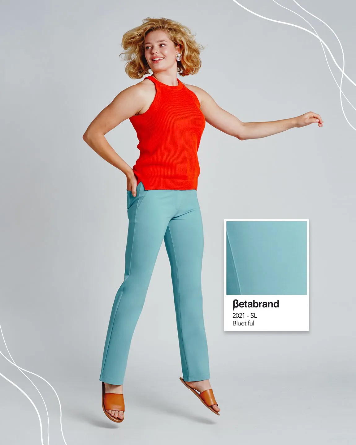 Straight-Leg | Two-Pocket Dress Pant Yoga Pants (Bluetiful)