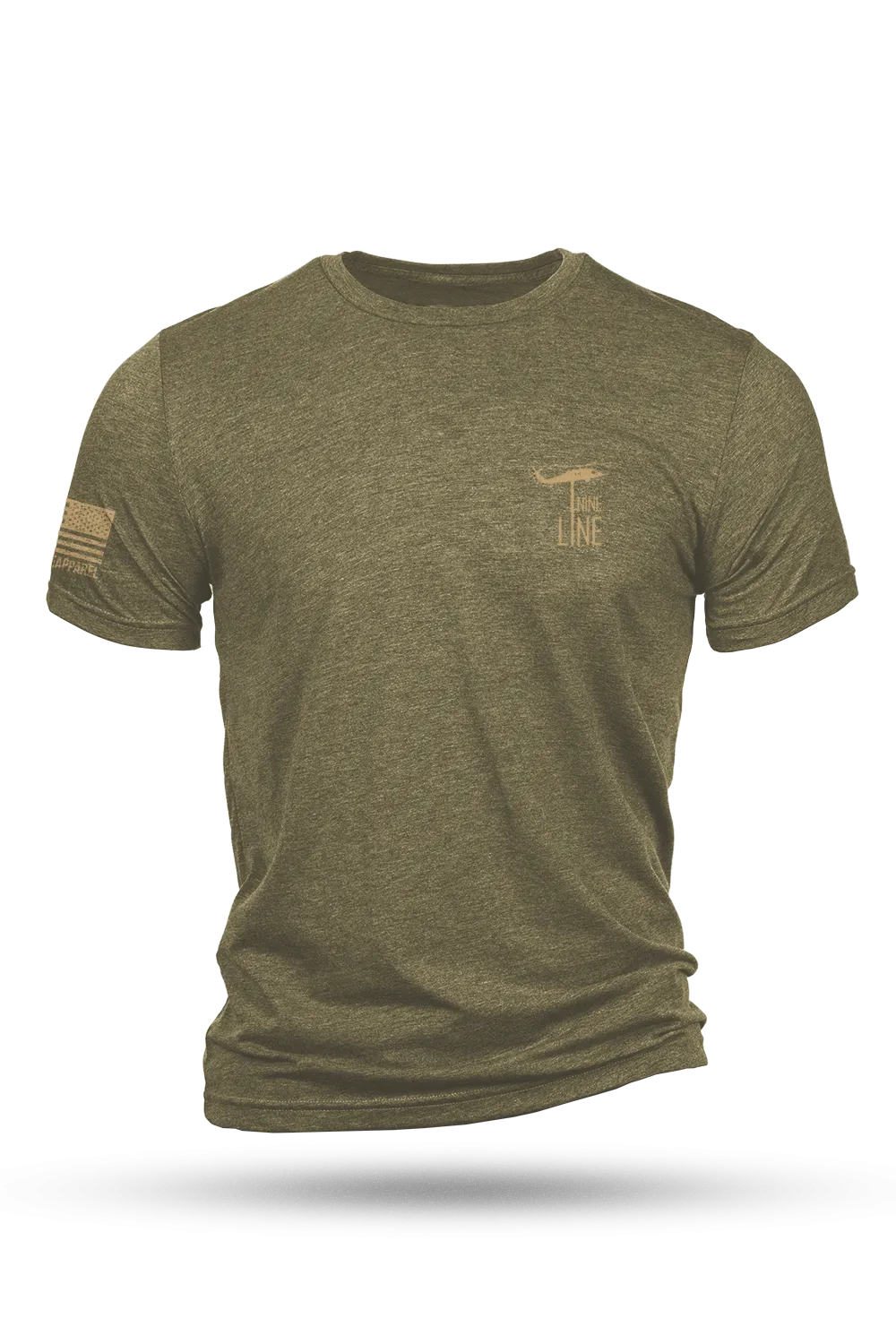 Tan Dropline Logo - T-Shirt