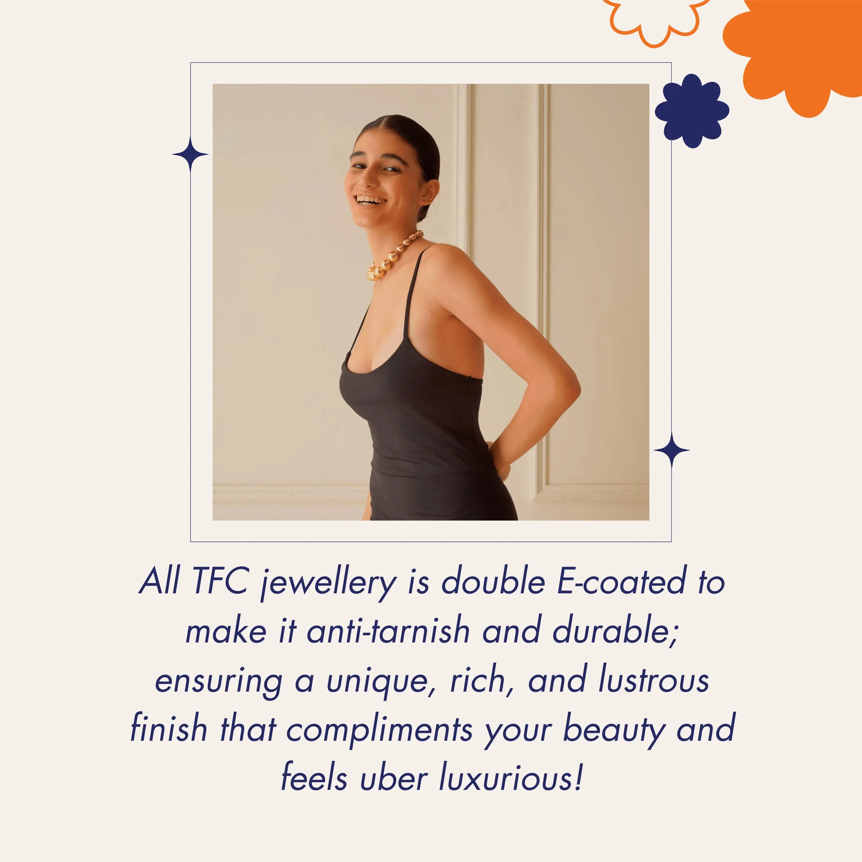 TFC Loopy Gold Plated Adjustable Ring